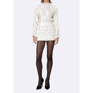 NEW NONCHALANT LABEL nicolette high waist mini skirt in white